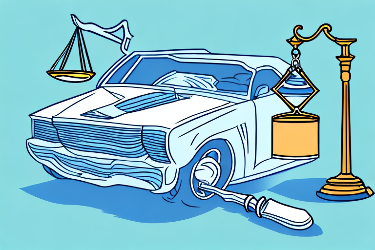 A broken car