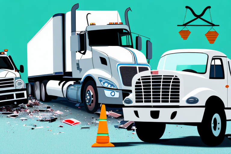 A truck accident scene in fort wayne