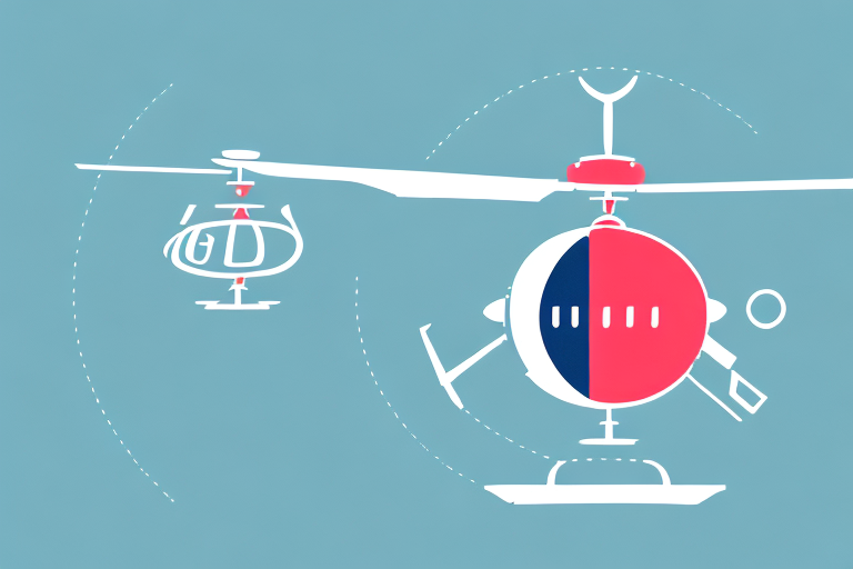 A helicopter with a gavel integrated into its design