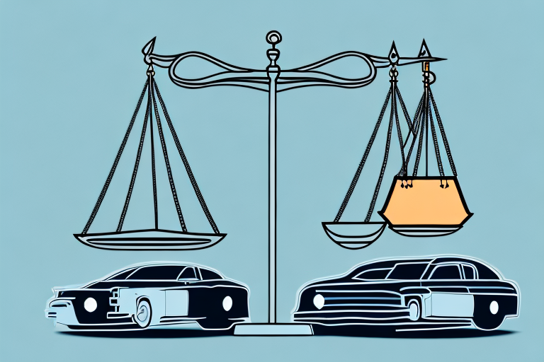 A pair of scales representing justice