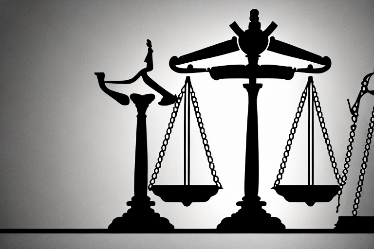 A balanced scale representing justice